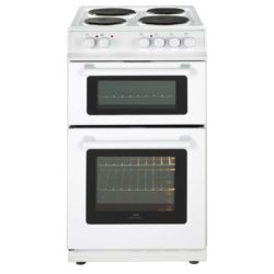 New World 50EDO 50cm Double Oven Electric Cooker in White